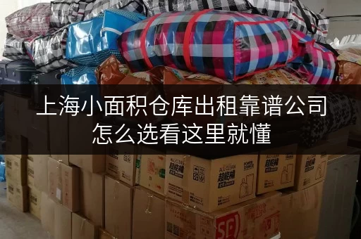 上海小面积仓库出租靠谱公司怎么选看这里就懂