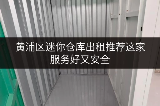 黄浦区迷你仓库出租推荐这家服务好又安全