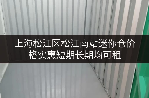 上海松江区松江南站迷你仓价格实惠短期长期均可租