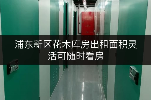 浦东新区花木库房出租面积灵活可随时看房