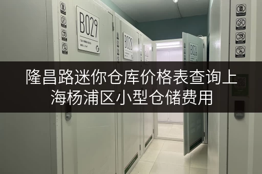 隆昌路迷你仓库价格表查询上海杨浦区小型仓储费用