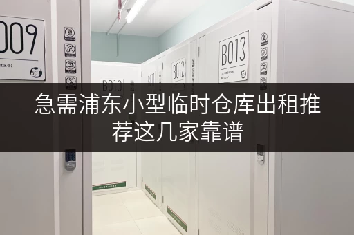 急需浦东小型临时仓库出租推荐这几家靠谱