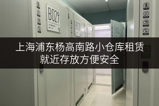 上海浦东杨高南路小仓库租赁就近存放方便安全