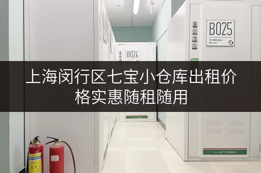 上海闵行区七宝小仓库出租价格实惠随租随用