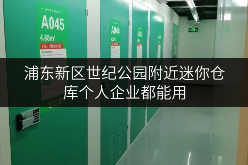 浦东新区世纪公园附近迷你仓库个人企业都能用