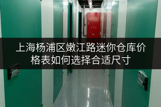 上海杨浦区嫩江路迷你仓库价格表如何选择合适尺寸