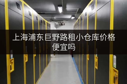 上海浦东巨野路租小仓库价格便宜吗