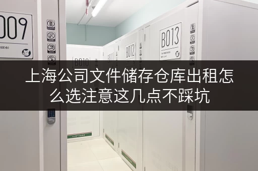 上海公司文件储存仓库出租怎么选注意这几点不踩坑