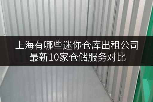 上海有哪些迷你仓库出租公司 最新10家仓储服务对比 上海有哪些迷你仓库出租公司 最新10家仓储服务对比