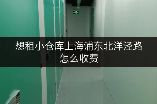 想租小仓库上海浦东北洋泾路怎么收费