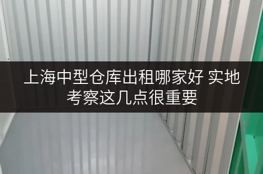 上海中型仓库出租哪家好 实地考察这几点很重要