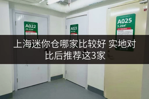 上海迷你仓哪家比较好 实地对比后推荐这3家 上海迷你仓哪家比较好 实地对比后推荐这3家