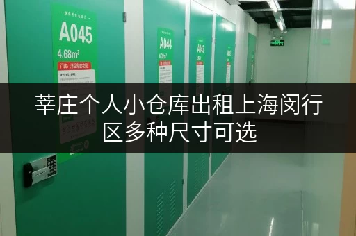莘庄个人小仓库出租上海闵行区多种尺寸可选 莘庄个人小仓库出租上海闵行区多种尺寸可选