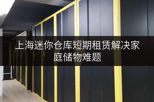 上海迷你仓库短期租赁解决家庭储物难题