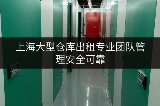上海大型仓库出租专业团队管理安全可靠
