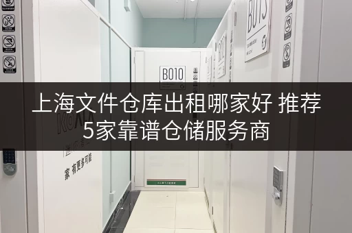 上海文件仓库出租哪家好 推荐5家靠谱仓储服务商