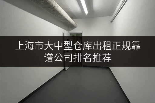 上海市大中型仓库出租正规靠谱公司排名推荐
