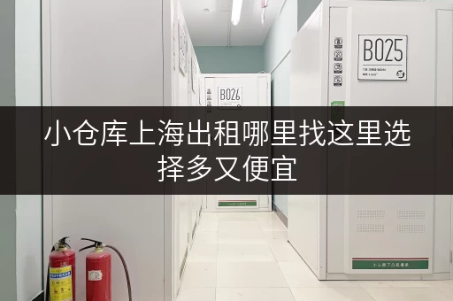 小仓库上海出租哪里找这里选择多又便宜