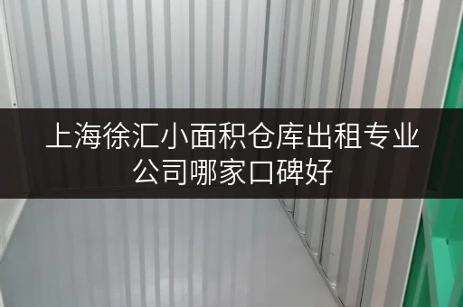上海徐汇小面积仓库出租专业公司哪家口碑好