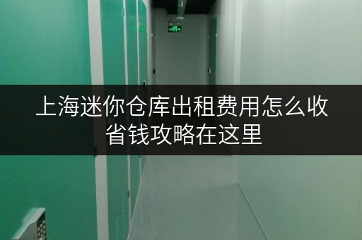 上海迷你仓库出租费用怎么收 省钱攻略在这里