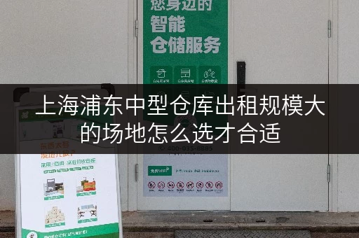 上海浦东中型仓库出租规模大的场地怎么选才合适
