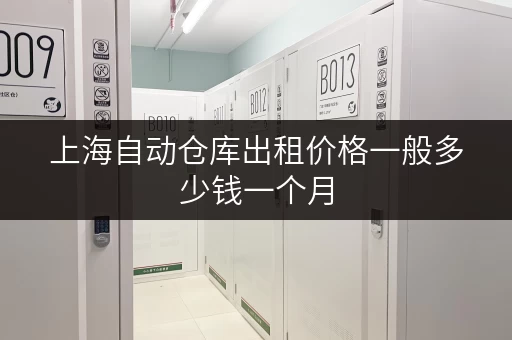 上海自动仓库出租价格一般多少钱一个月