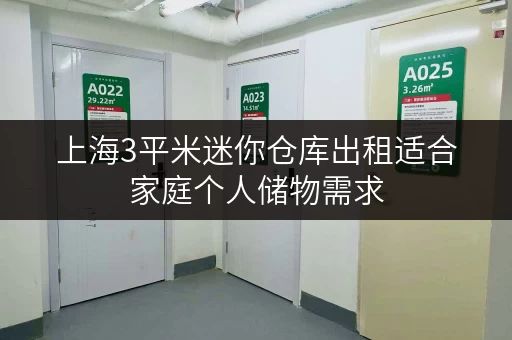 上海3平米迷你仓库出租适合家庭个人储物需求