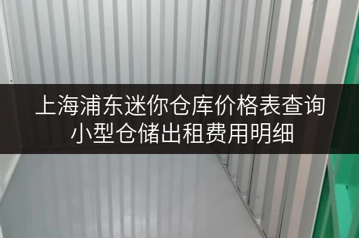 上海浦东迷你仓库价格表查询 小型仓储出租费用明细 上海浦东迷你仓库价格表查询 小型仓储出租费用明细