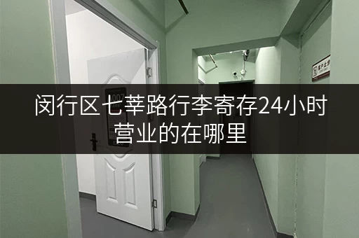 闵行区七莘路行李寄存24小时营业的在哪里