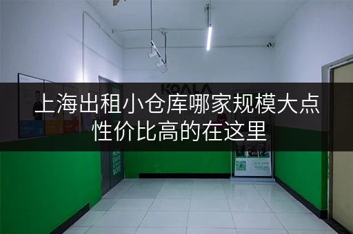 上海出租小仓库哪家规模大点 性价比高的在这里