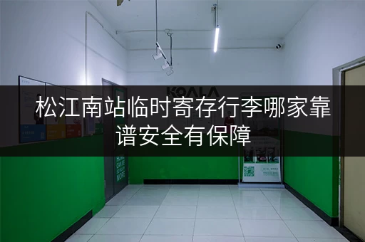 松江南站临时寄存行李哪家靠谱安全有保障