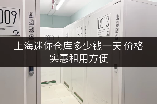 上海迷你仓库多少钱一天 价格实惠租用方便