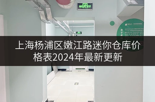 上海杨浦区嫩江路迷你仓库价格表2024年最新更新