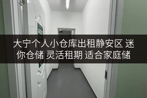 大宁个人小仓库出租静安区 迷你仓储 灵活租期 适合家庭储物