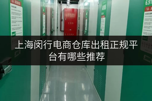 上海闵行电商仓库出租正规平台有哪些推荐 上海闵行电商仓库出租正规平台有哪些推荐