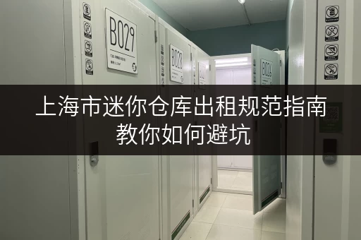 上海市迷你仓库出租规范指南 教你如何避坑