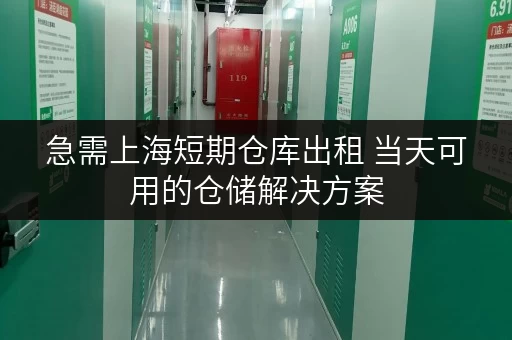 急需上海短期仓库出租 当天可用的仓储解决方案 急需上海短期仓库出租 当天可用的仓储解决方案