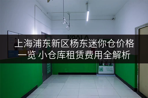 上海浦东新区杨东迷你仓价格一览 小仓库租赁费用全解析