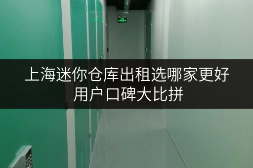 上海迷你仓库出租选哪家更好 用户口碑大比拼