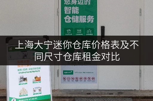 上海大宁迷你仓库价格表及不同尺寸仓库租金对比