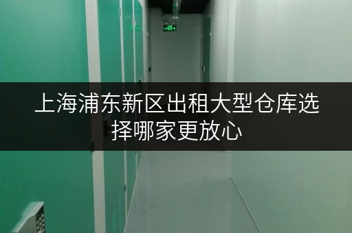 上海浦东新区出租大型仓库选择哪家更放心