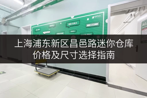 上海浦东新区昌邑路迷你仓库价格及尺寸选择指南