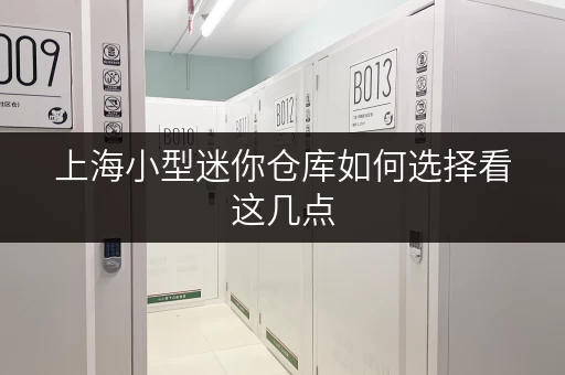上海小型迷你仓库如何选择看这几点