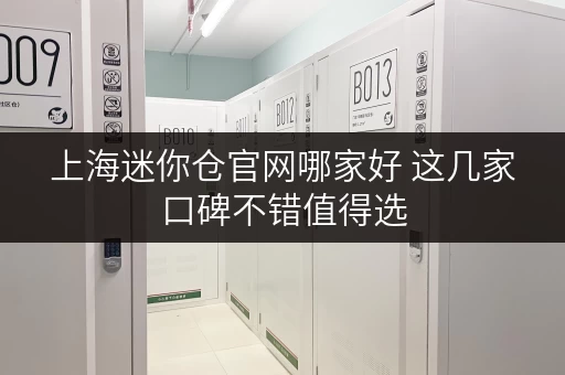 上海迷你仓官网哪家好 这几家口碑不错值得选