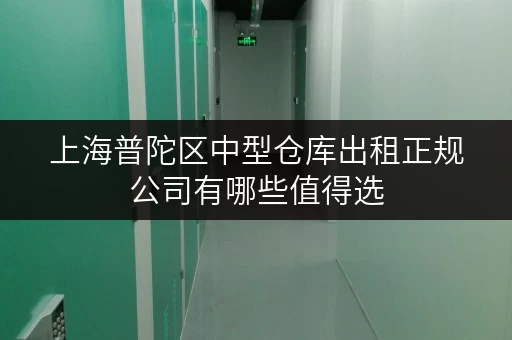 上海普陀区中型仓库出租正规公司有哪些值得选