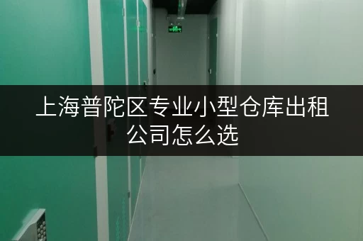上海普陀区专业小型仓库出租公司怎么选