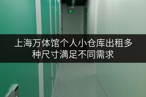 上海万体馆个人小仓库出租多种尺寸满足不同需求 上海万体馆个人小仓库出租多种尺寸满足不同需求