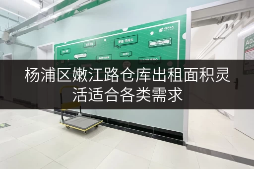 杨浦区嫩江路仓库出租面积灵活适合各类需求