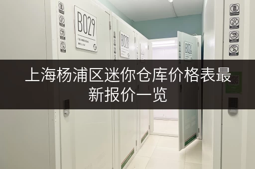 上海杨浦区迷你仓库价格表最新报价一览