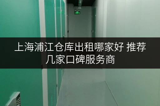 上海浦江仓库出租哪家好 推荐几家口碑服务商